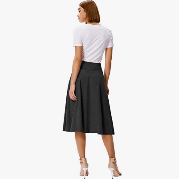 Stretchy Midi Skirt High Waist Jersey Skirt for Women ( Brand new with tag ) - Picture 3 of 4